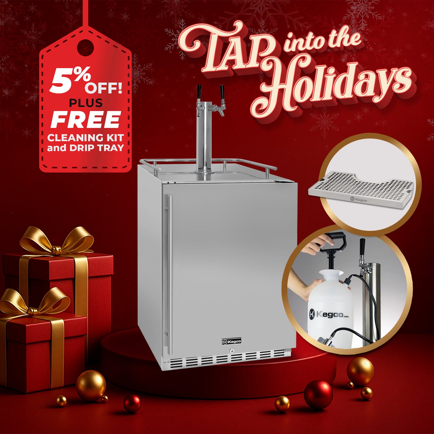 Kegco HK38SSU-2 Beer Fridge