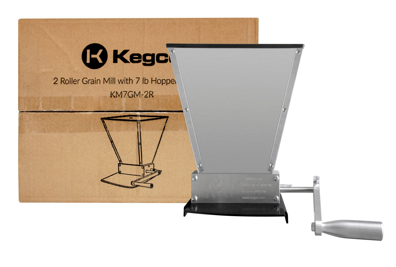 Kegco KM7GM-2R Grain Mill