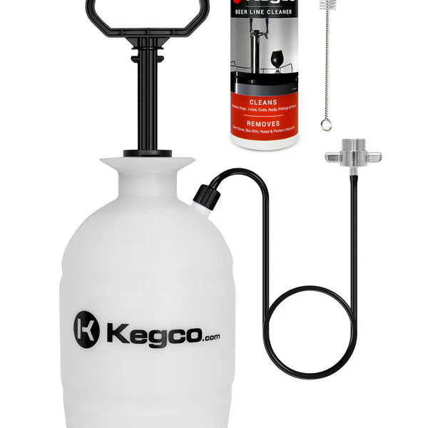 Deluxe Hand Pump Pressurized Keg Beer Kegerator 32 oz. Cleaning Kit