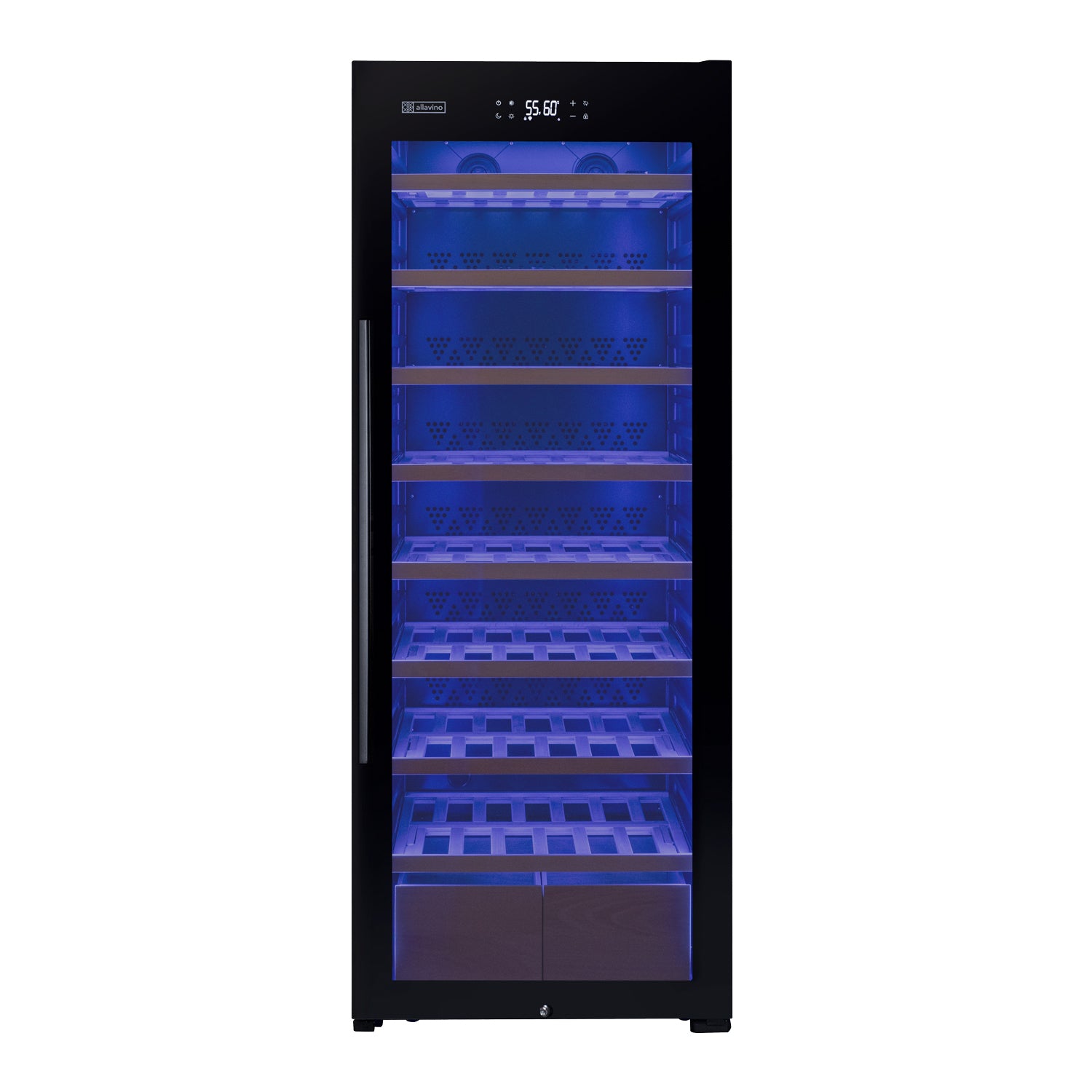 Allavino Cascina KWR248S-1BGR black glass door wine refrigerator