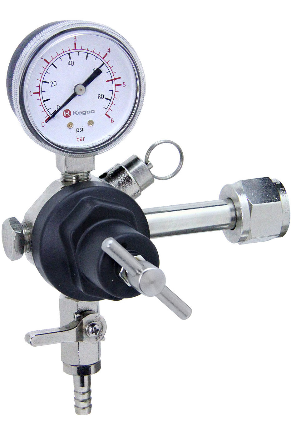 Commercial Grade Single Gauge CO2 Regulator