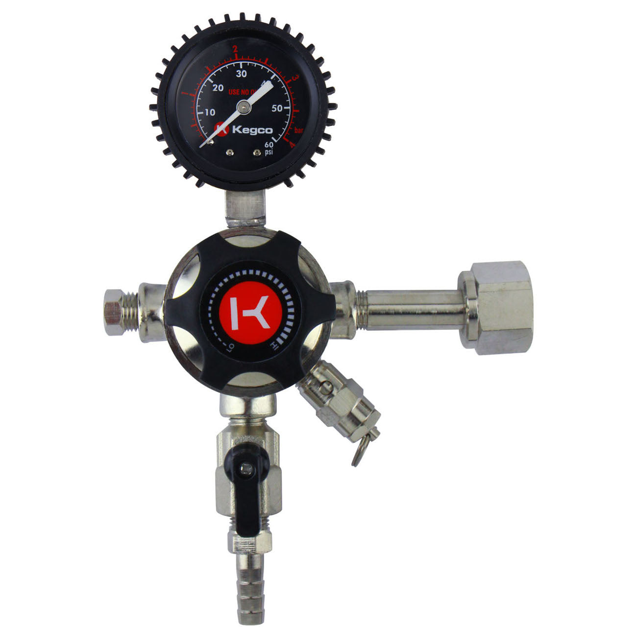 Commercial Grade Single Gauge Primary CO2 Regulator