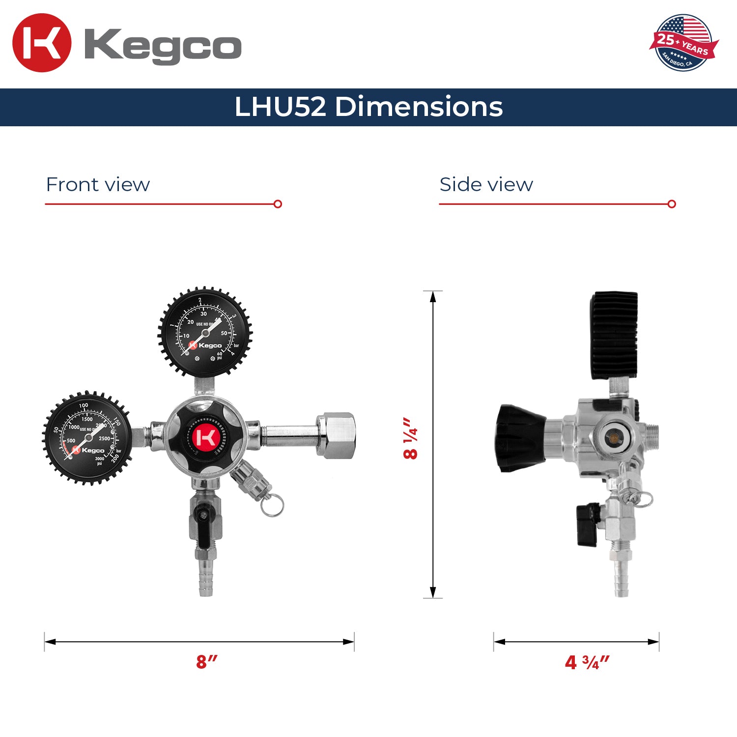 LHU52 dimensions