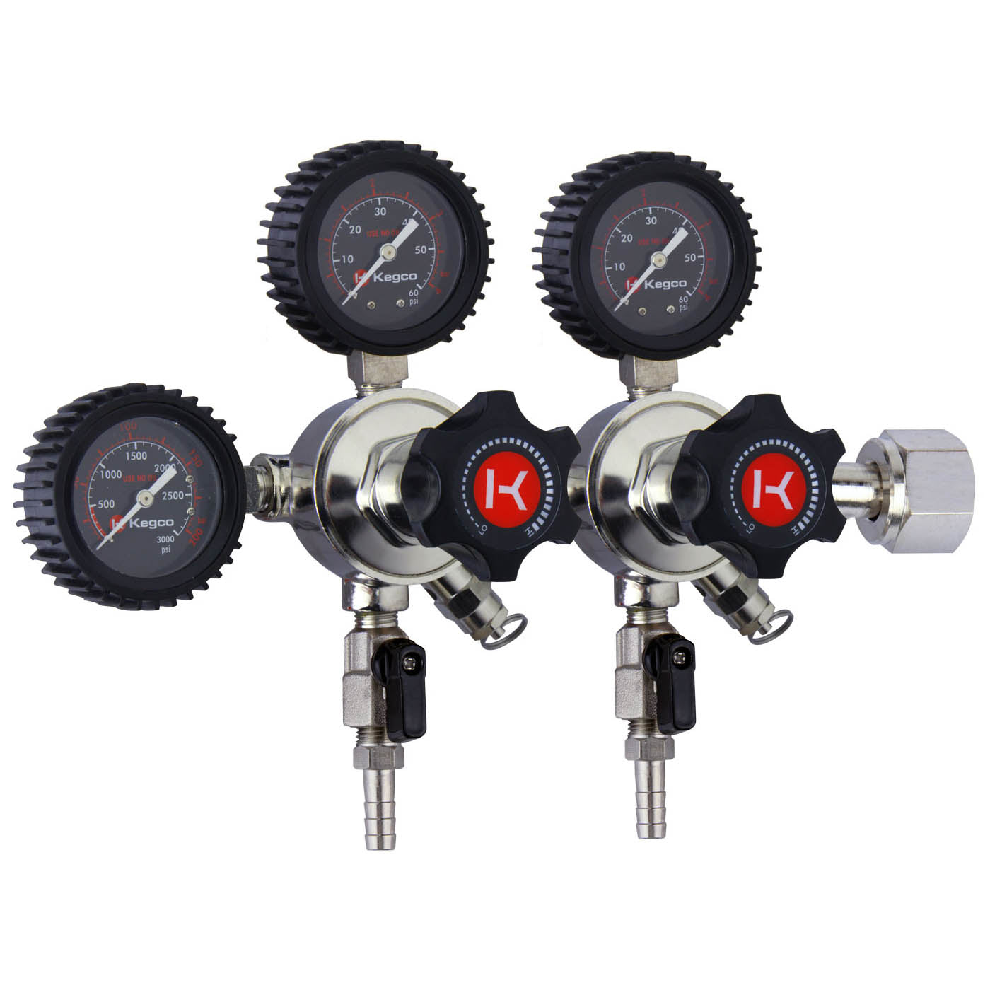 Kegco LHU5DB Regulator Side