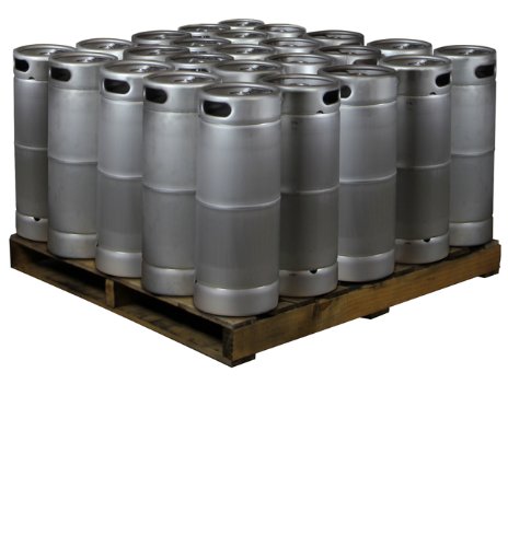 Pallet of 25 Kegs -  5 Gallon Commercial Keg with  Drop-In D System Sankey Valve