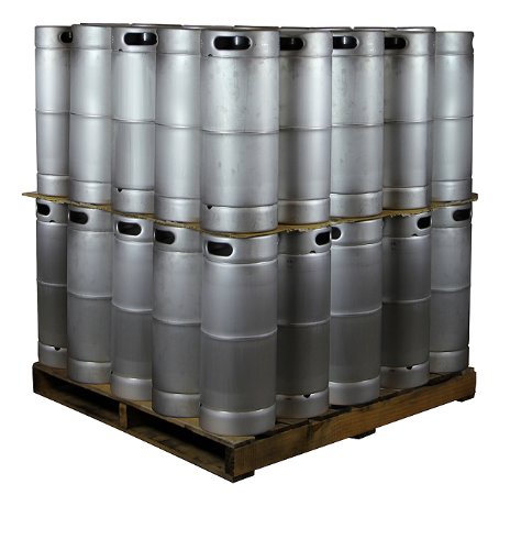 Pallet of 50 Kegs - 5 Gallon Commercial Keg with Drop-In D System Sankey Valve