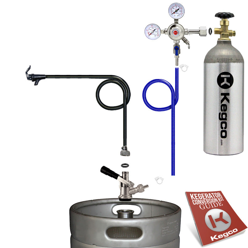 Standard Party Beer Dispener Keg Tap Kit with Tank