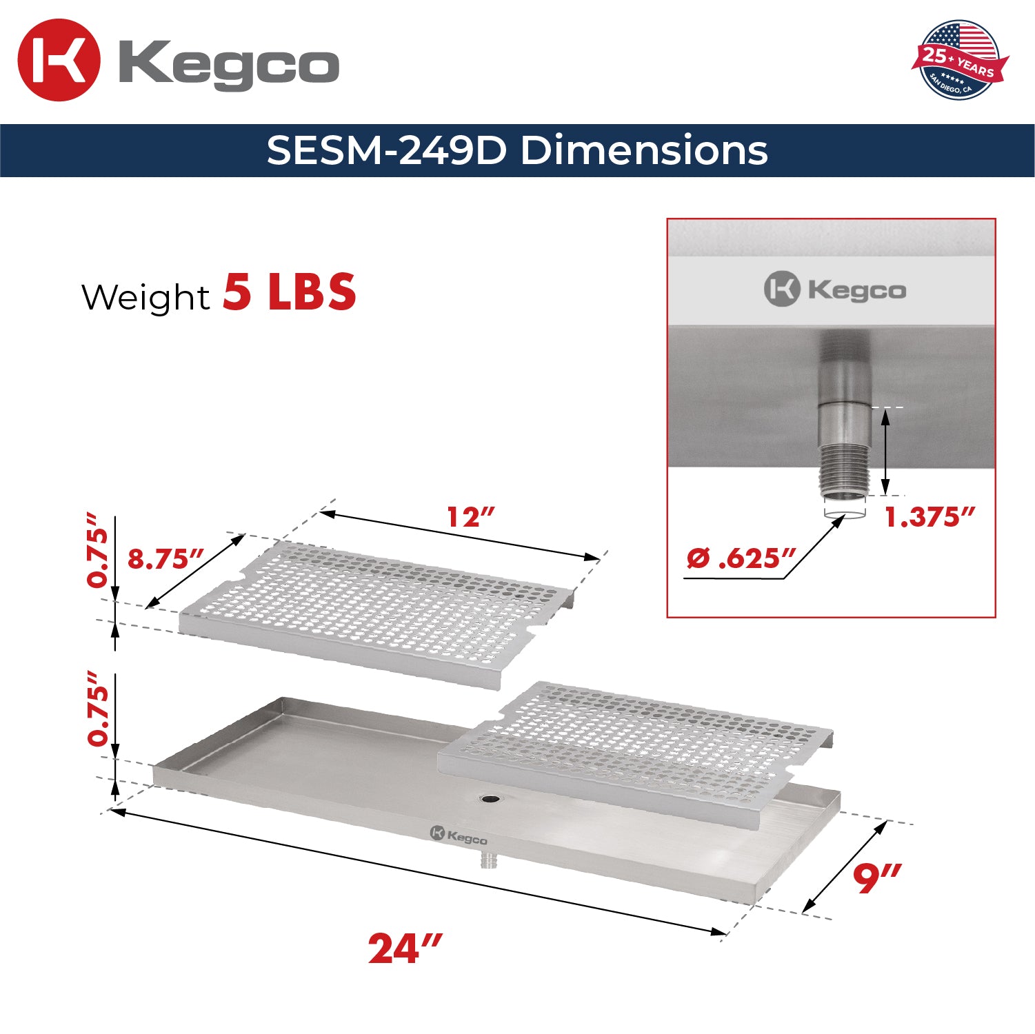 SESM-249D Dimensions