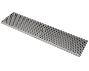 36" x 9" Surface Mount Drip Tray with Drain