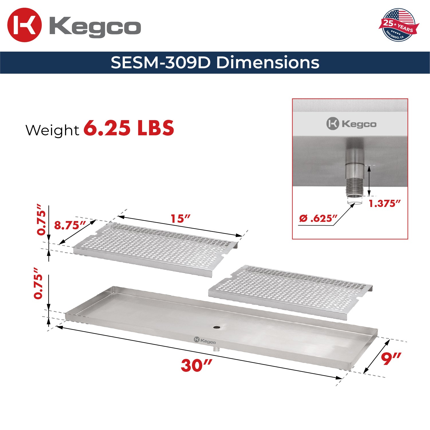 SESM-309D Dimensions