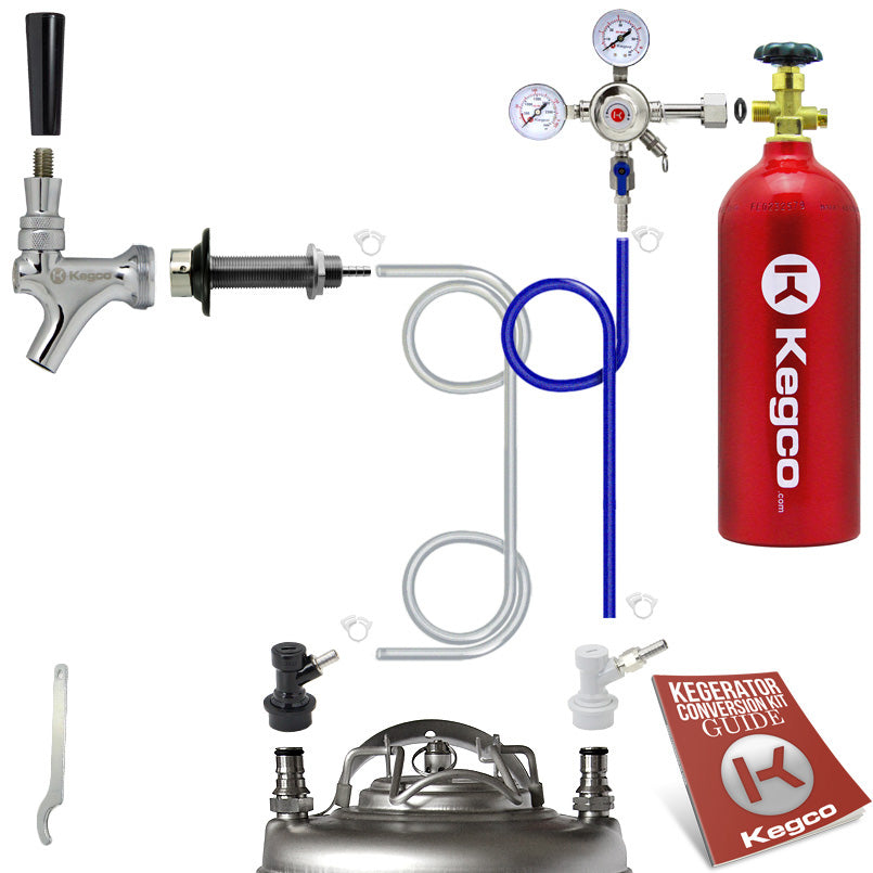 Standard Homebrew Kegerator Conversion Kit with 5 lb. Co2 Tank