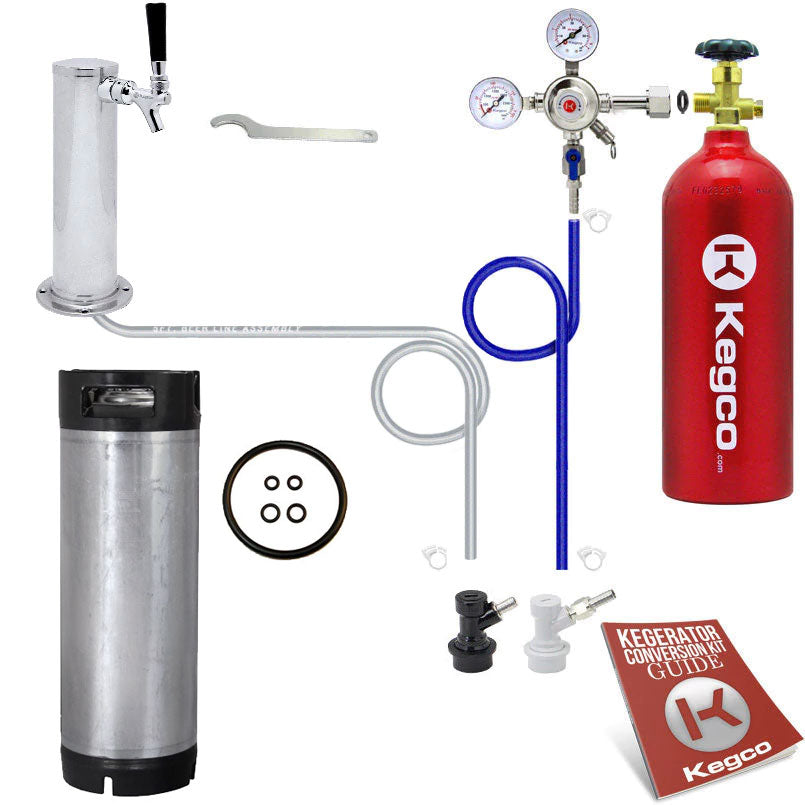 Homebrew Tower Kegerator Kit with One Ball Lock Keg & 5 lb. CO2 Tank