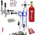 Ultimate Dual Tap Door Mount Kegerator Homebrew Conversion Kit with 5 lb. CO2 Tank