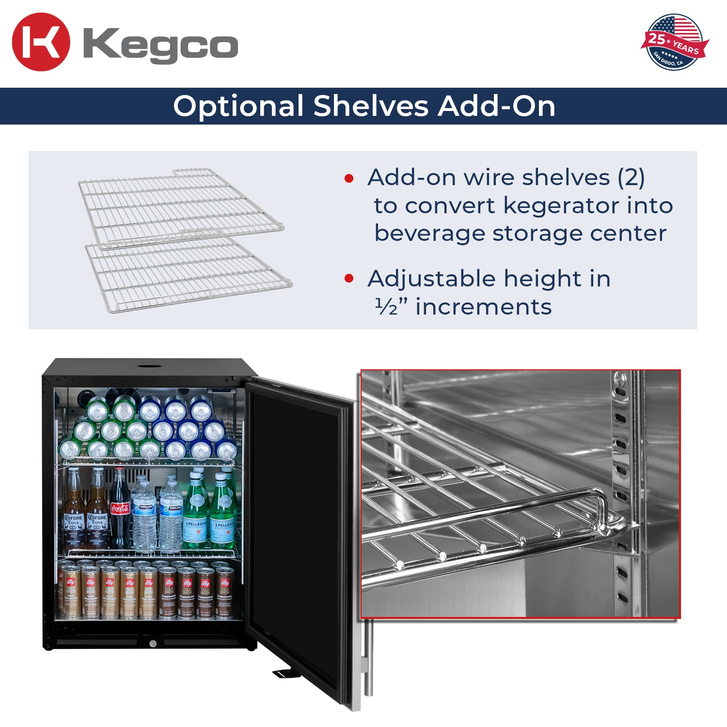 converts to refrigerator beverage center