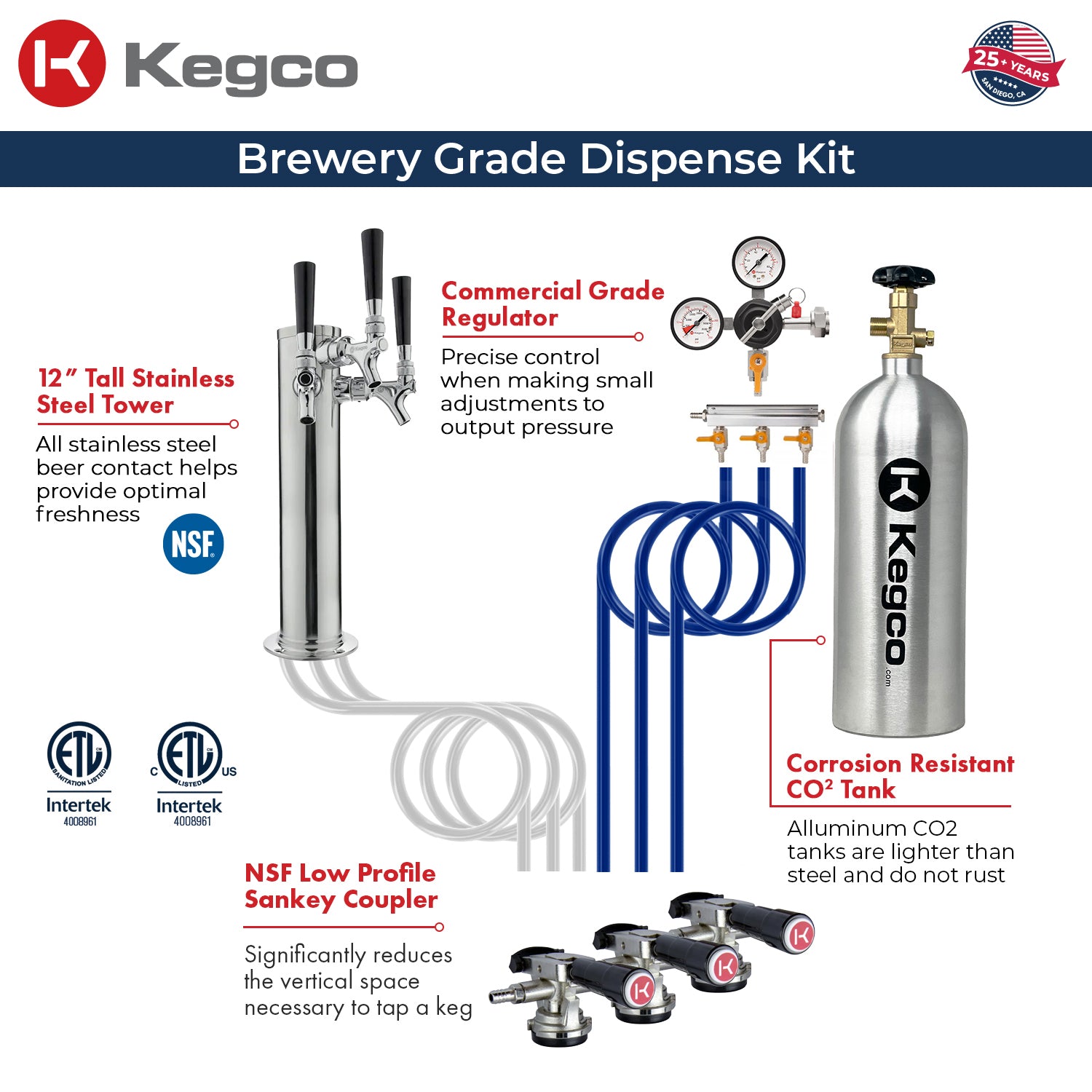V32ADABSL-3 Kegerator Kit