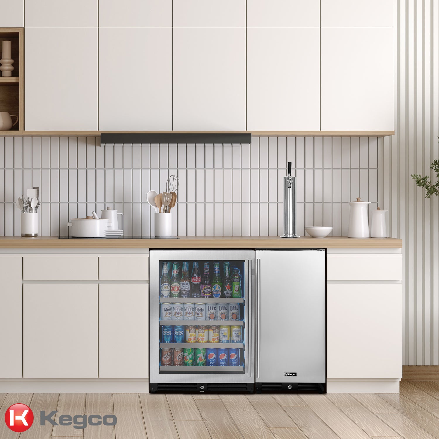 VS1524-BK Beverage Center and Beer Kegerator