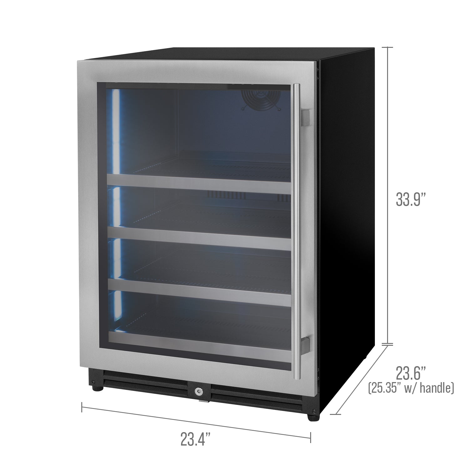 Kegco VSBC-24LSL beverage center dimensions