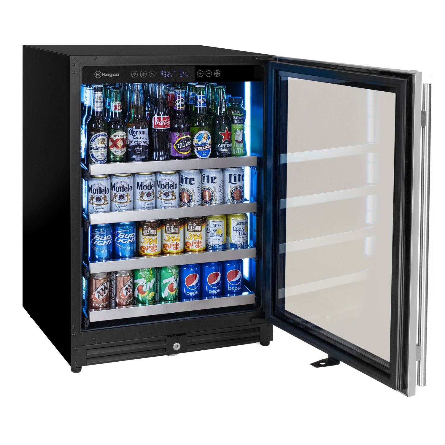 Allavino VSBC-24LSR stainless steel beverage center