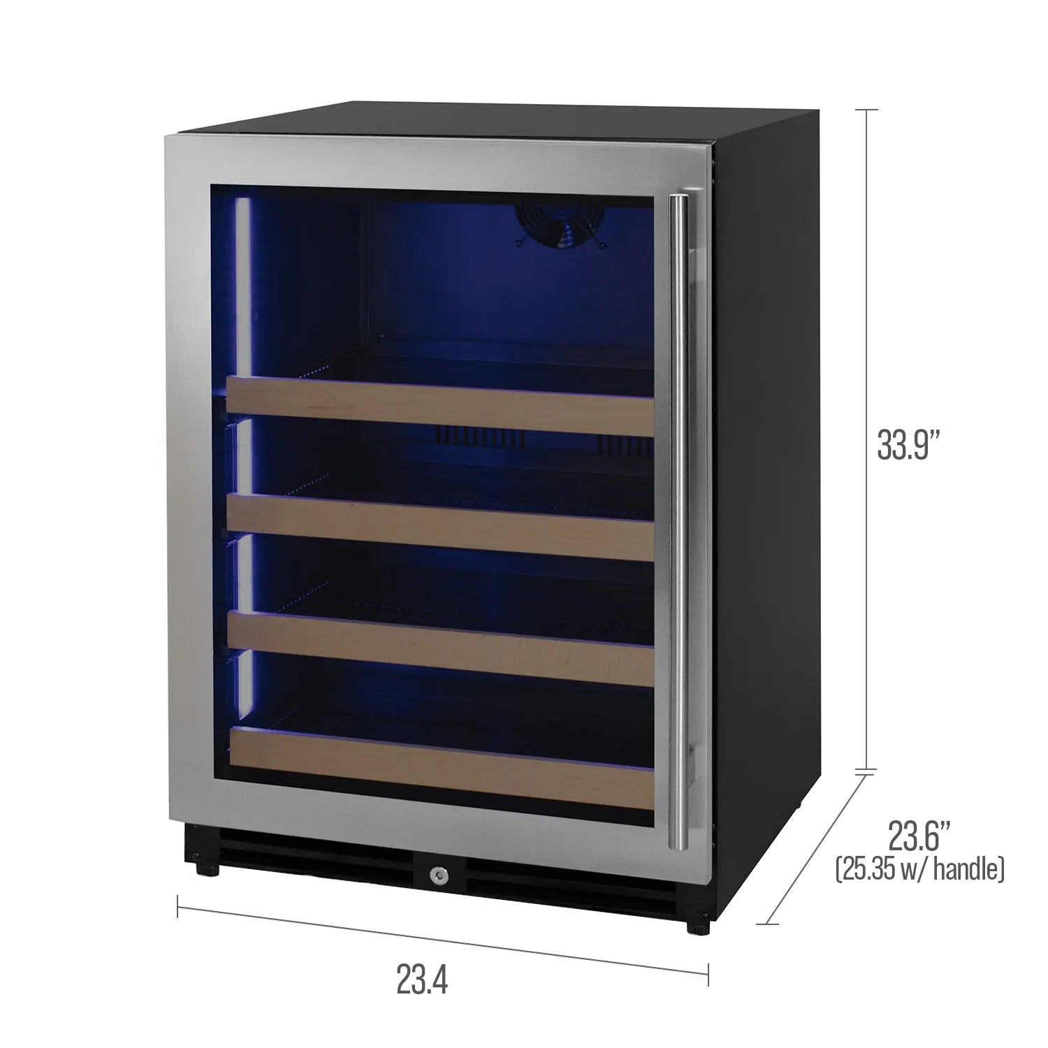 Beverage Center dimensions