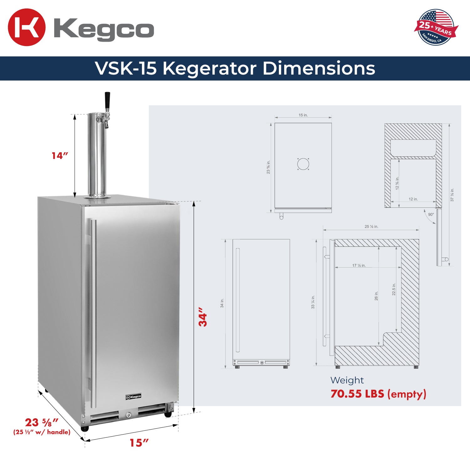 VSK-15O-SSR dimensions