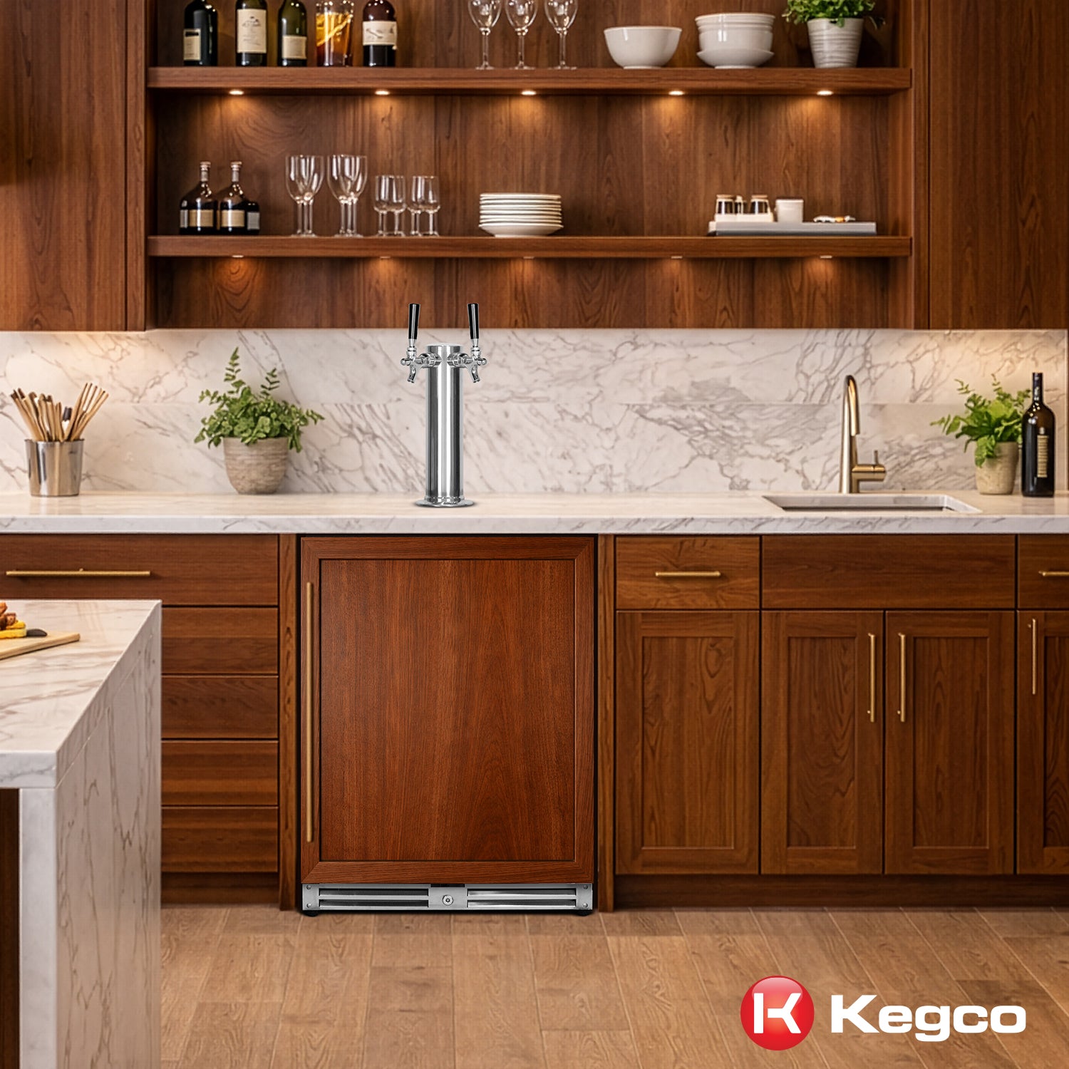 built-in panel ready kegerator