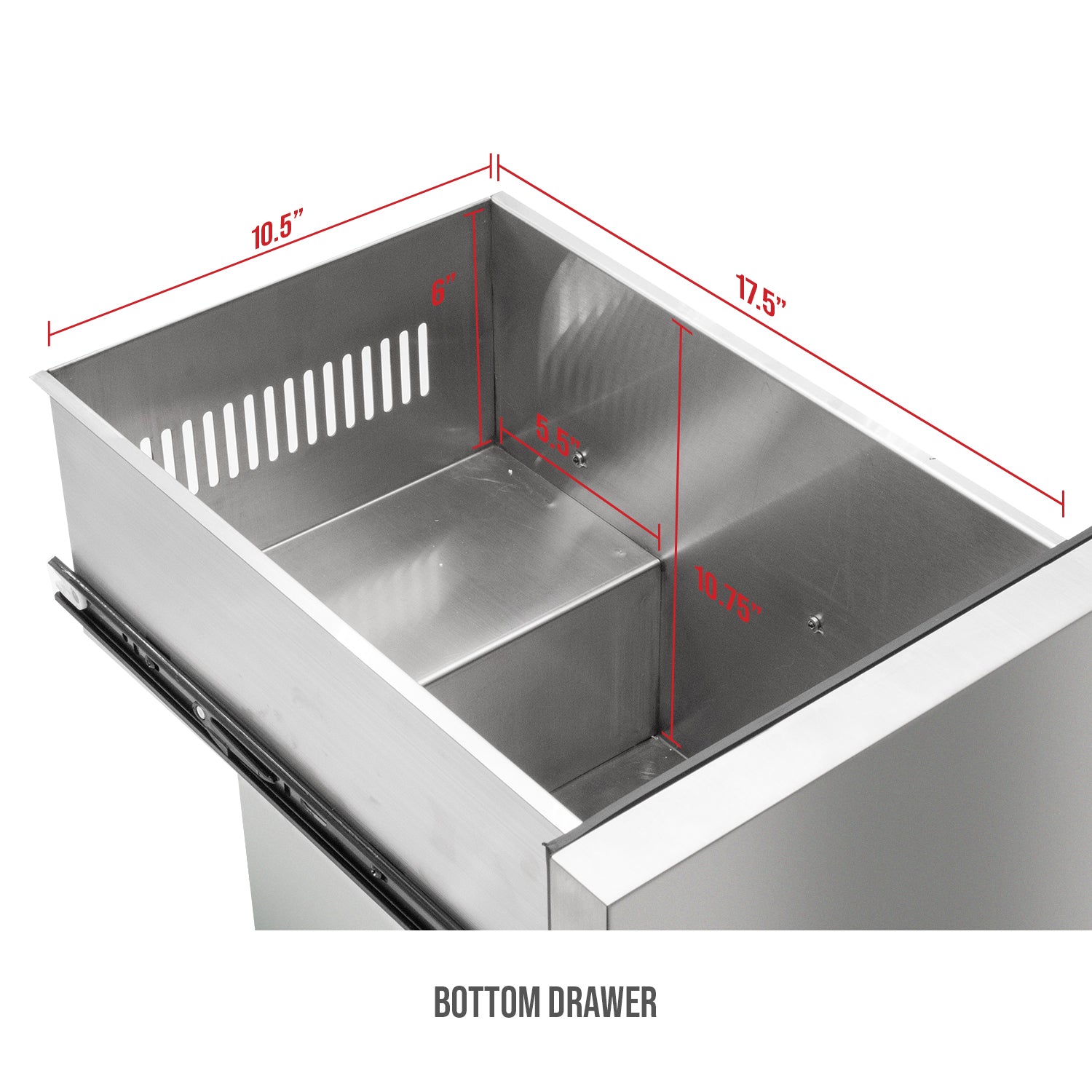 bottom drawer dimensions