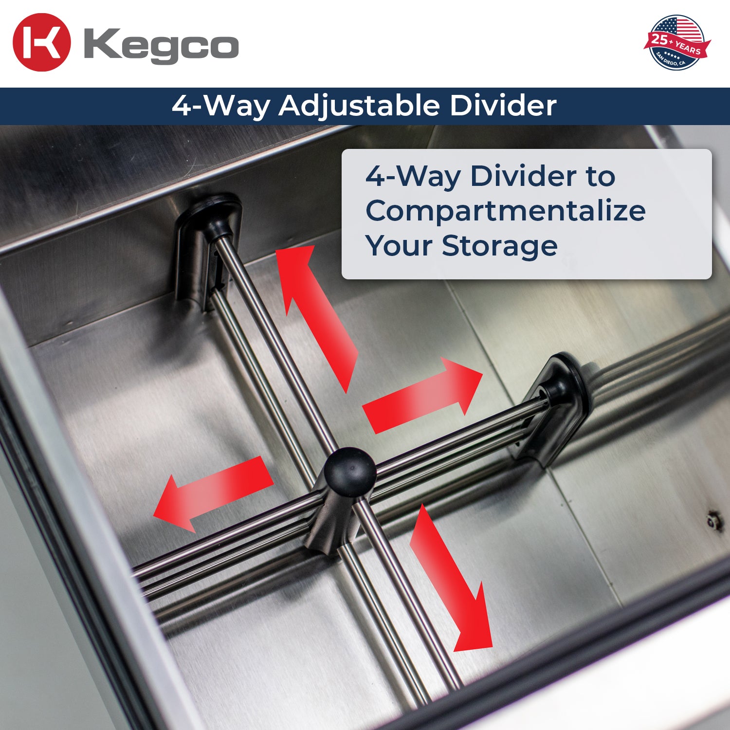 4-way divider