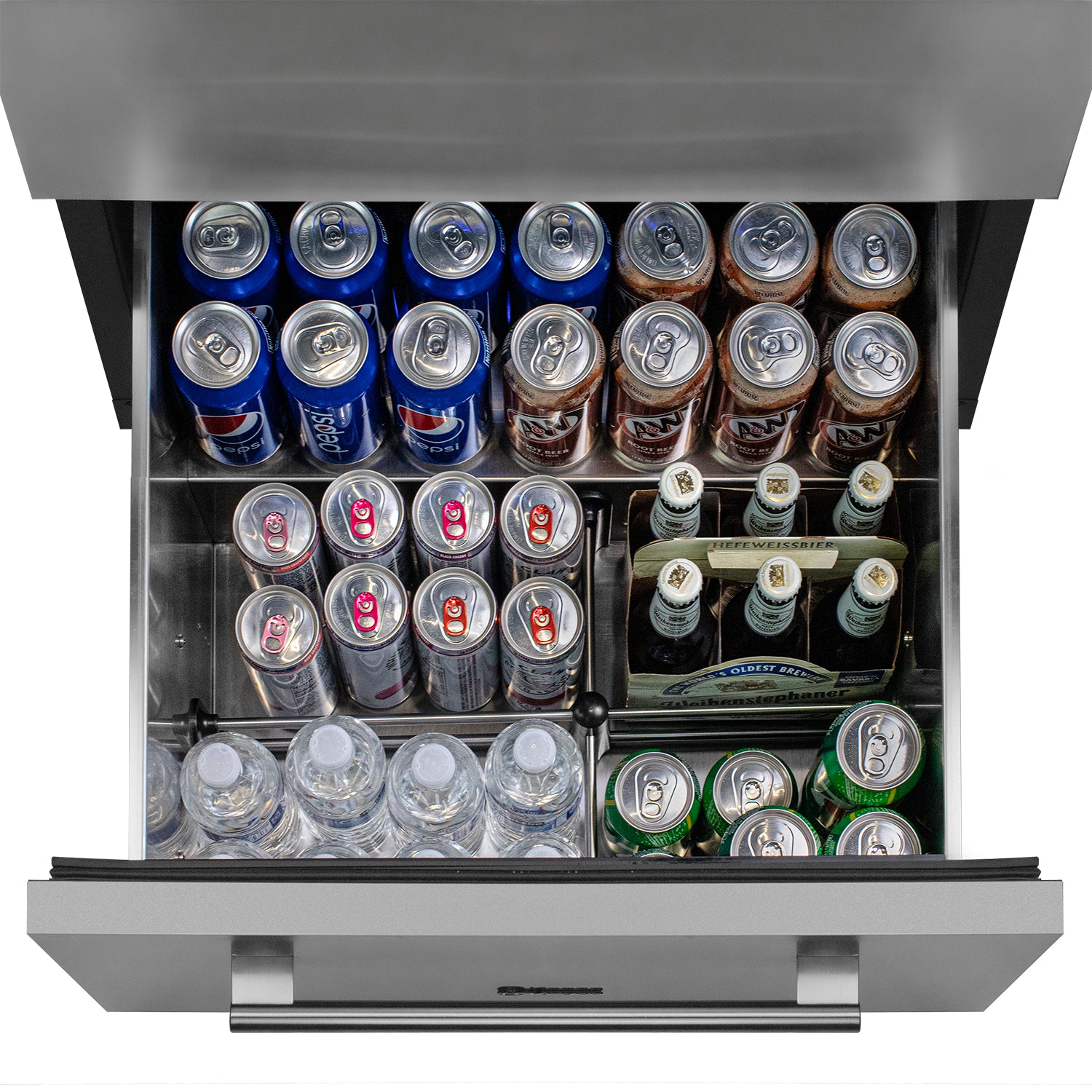 Kegco VSRD24-2SS two drawer beverage center refrigerator