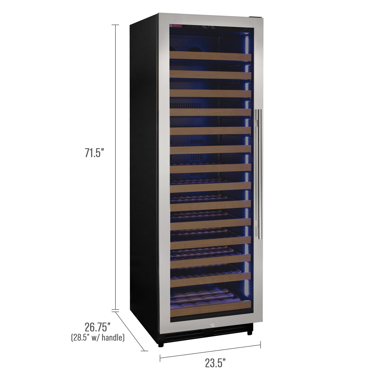 Allavino Reserva VSW16371S-1SL wine unit dimensions