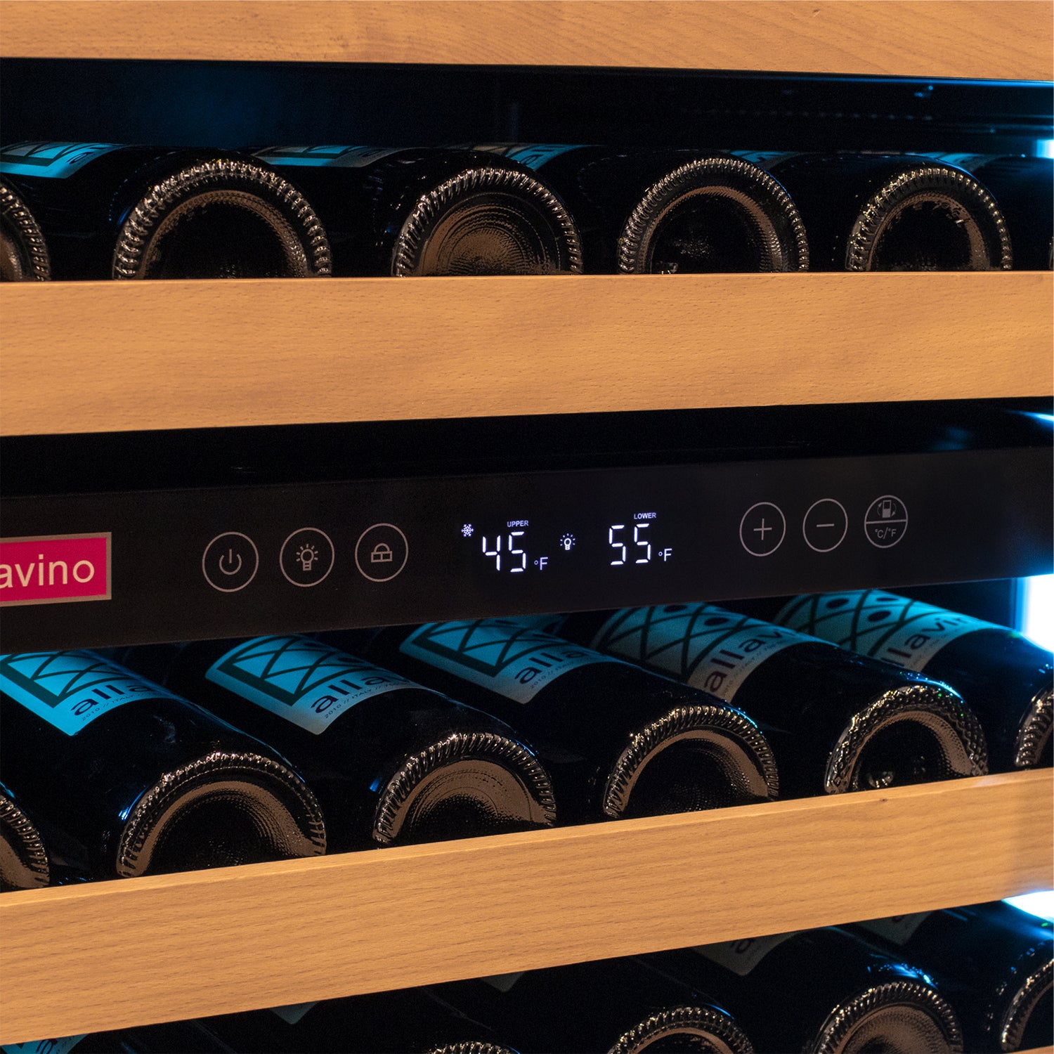 Allavino Reserva VSW15471D-2SL wine refrigerator LED display