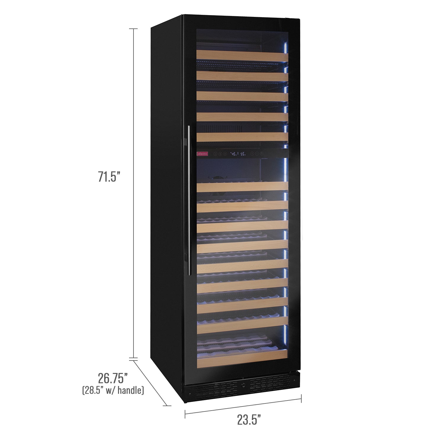 Wine refrigerator dimensions