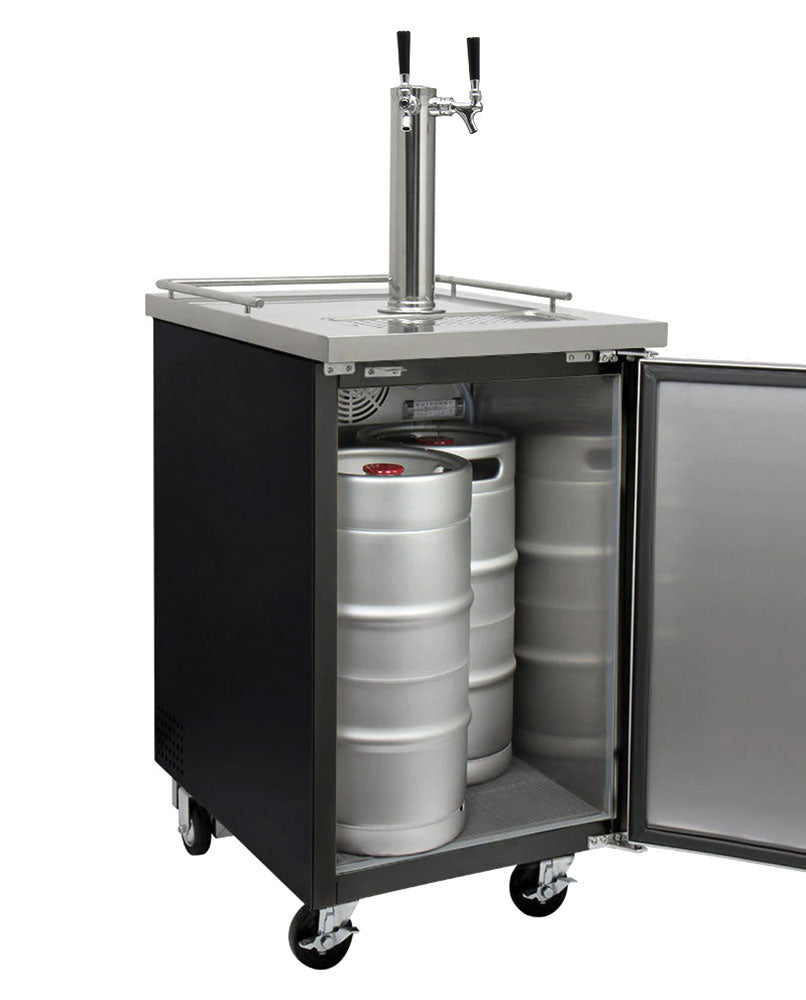 Easily holds a full size keg