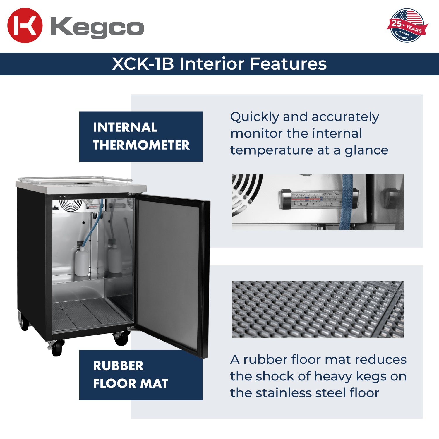XCK-1B kegerator interior