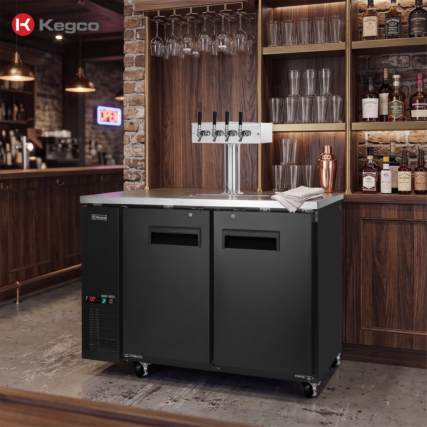 Kegco XCK-2448B-2 Keg Dispenser