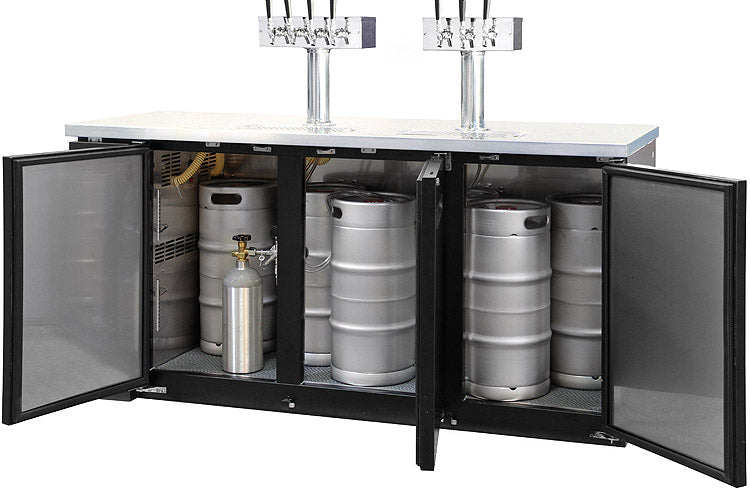 Interior with Quarter Slim Kegs