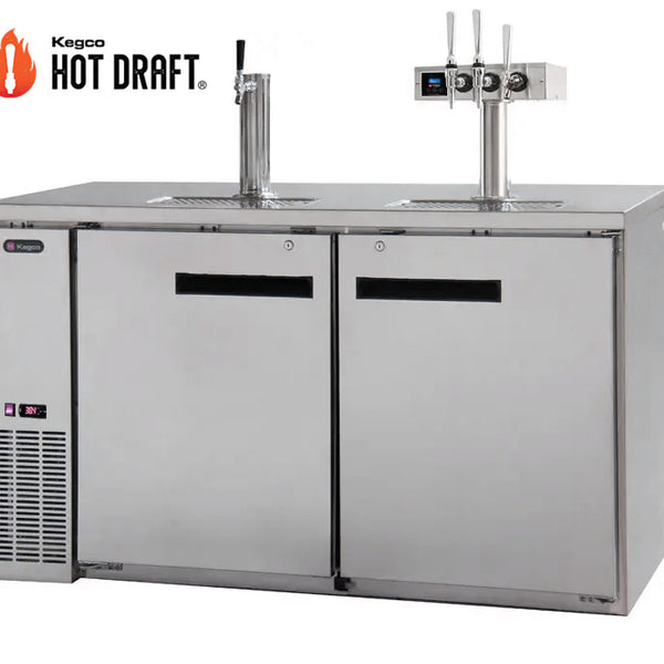 Kegco XCK-HDT-2460S Dual Tower Hot Draft Tap Coffee Keg Dispenser