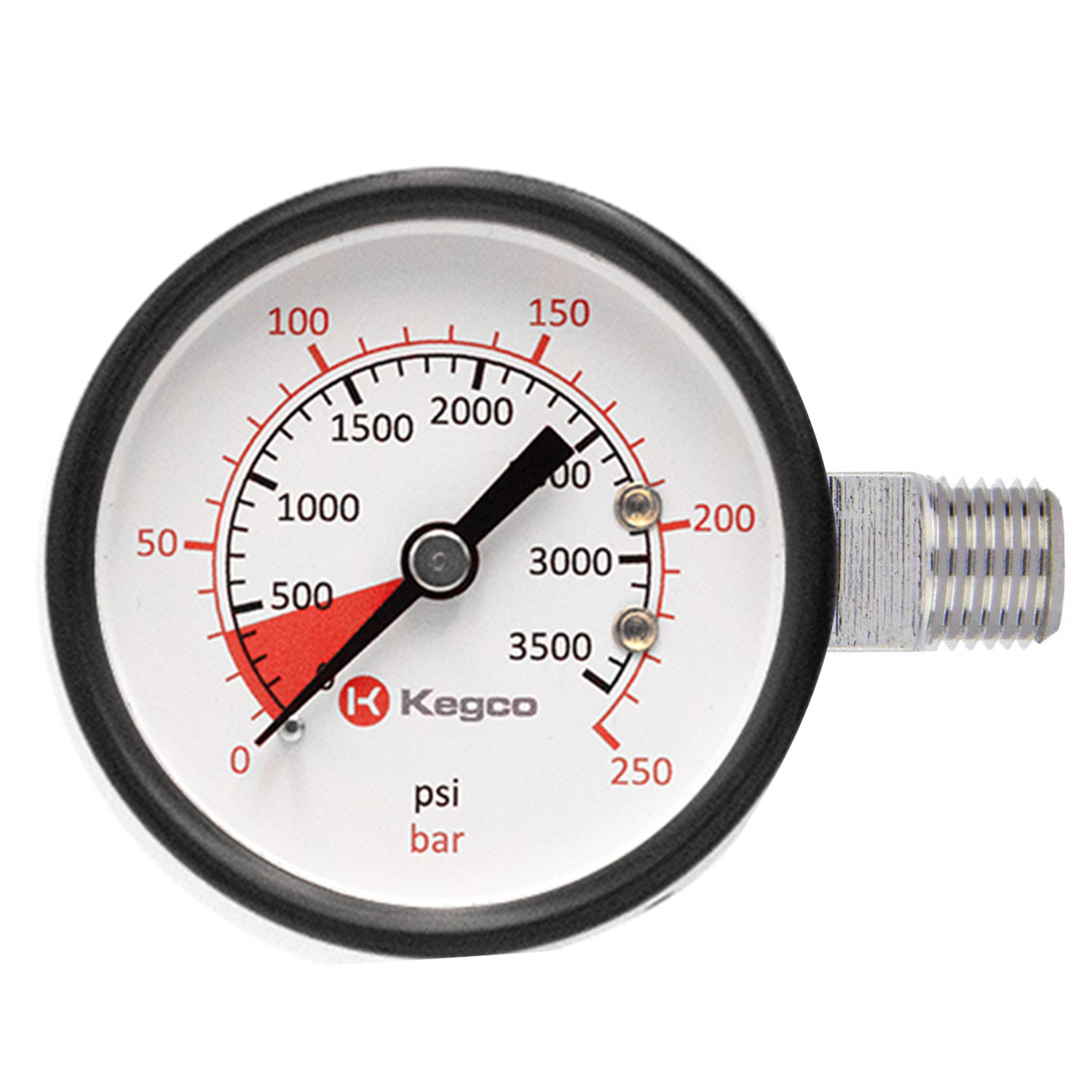 Kegco YH-76 High Pressure Replacement Gauge