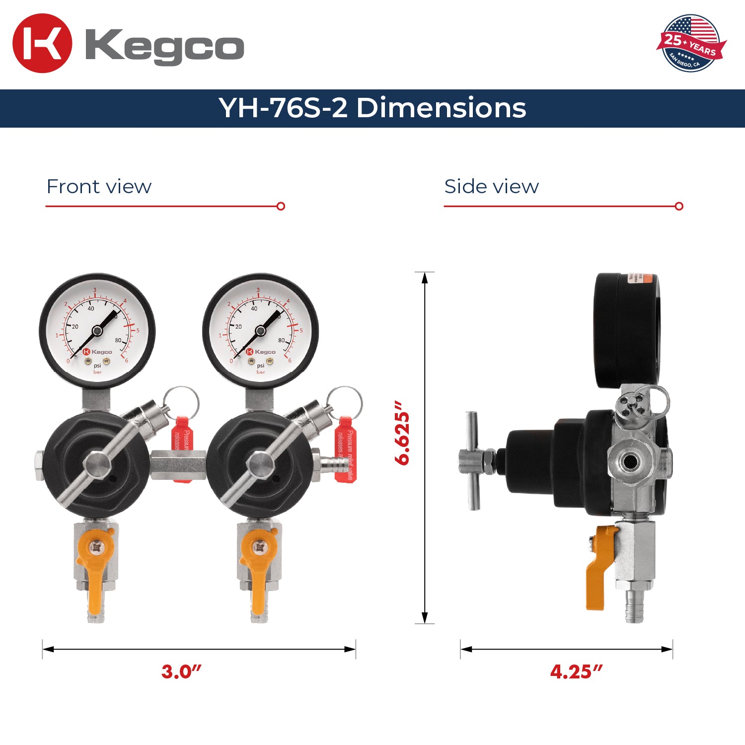 YH-76S-2 Dimensions