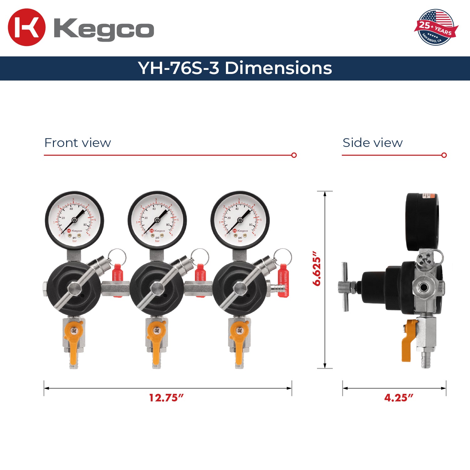 YH-76S-3 Dimensions