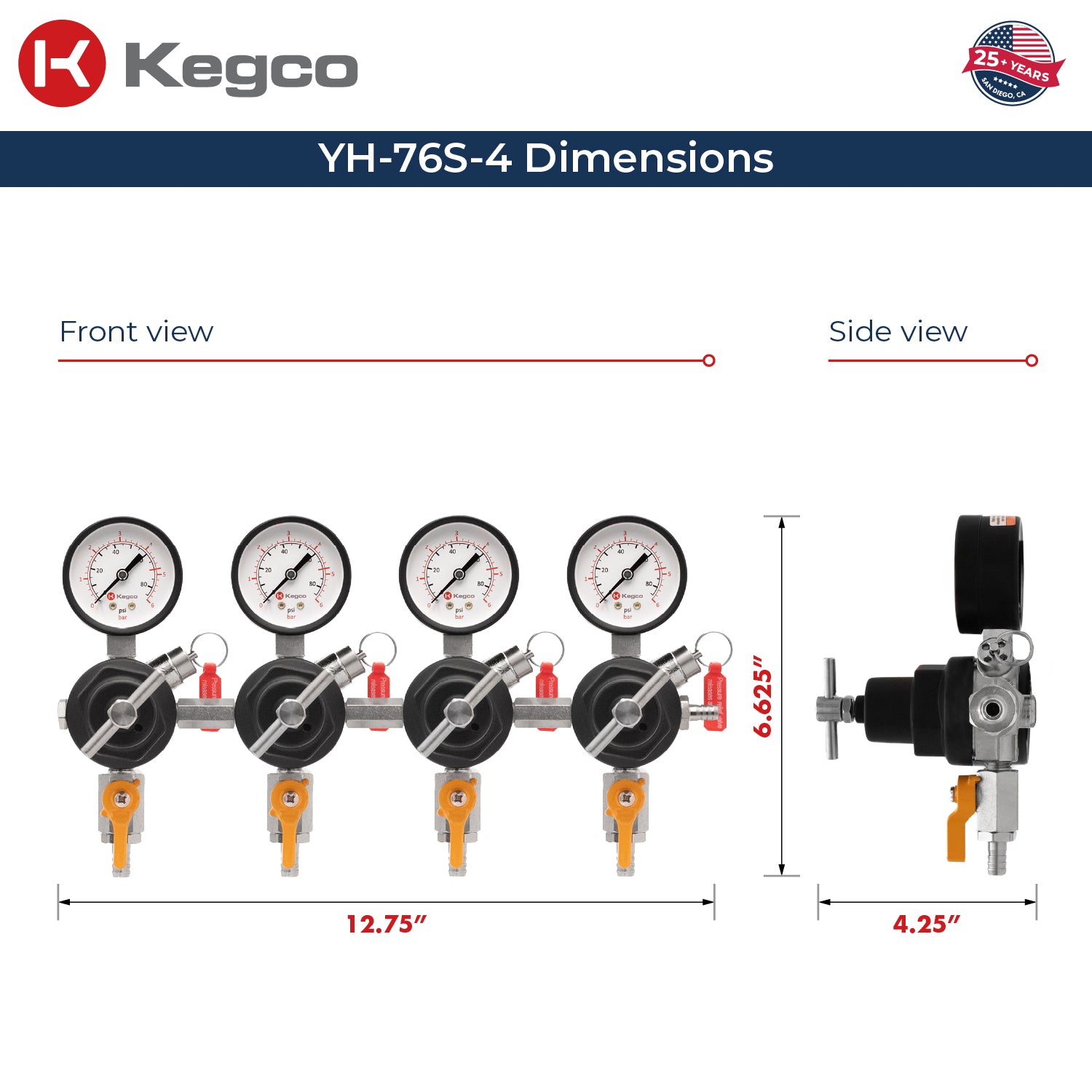 YH-76S-4 Dimensions