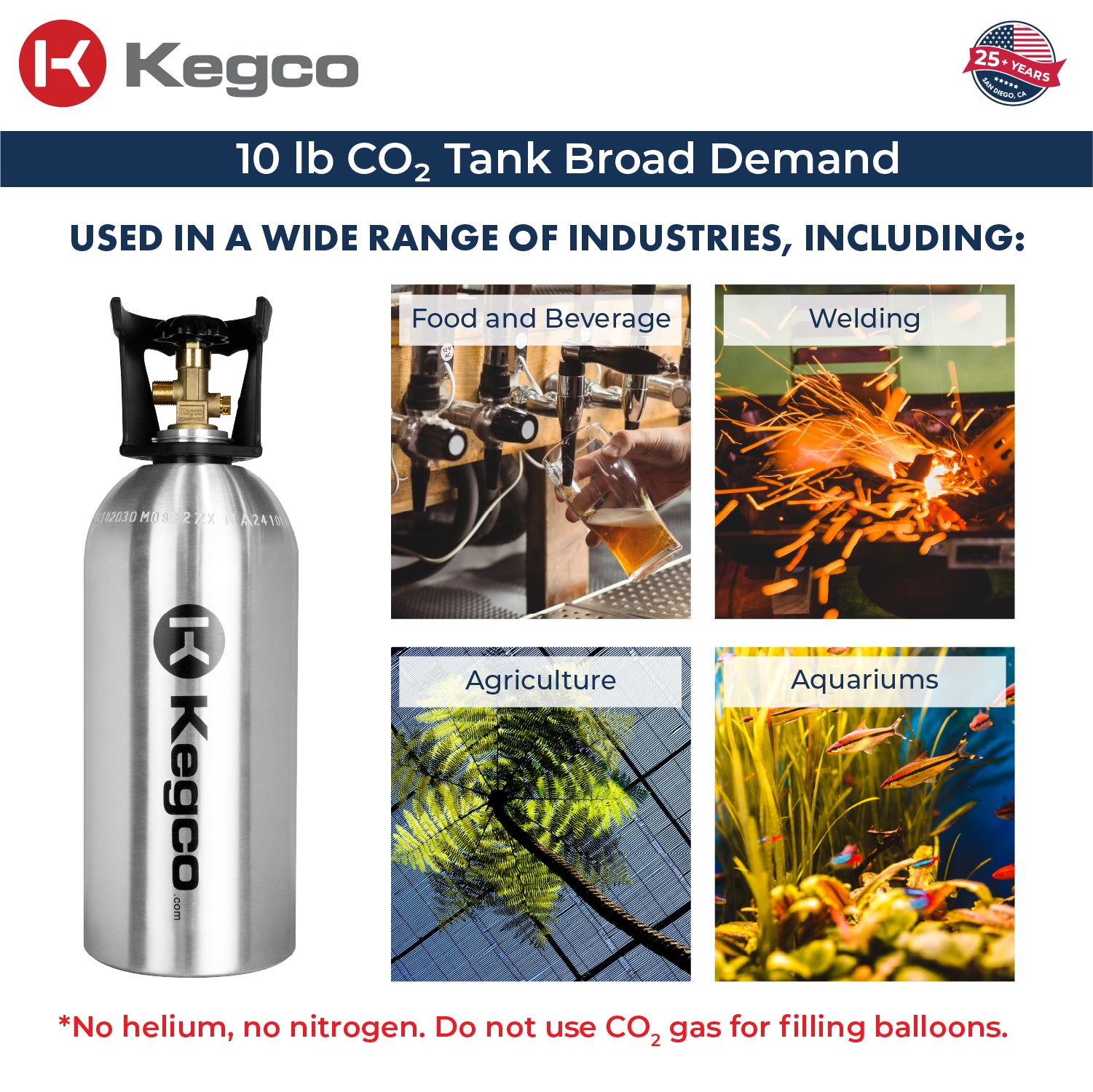 10 lb. Aluminum Co2 Tank