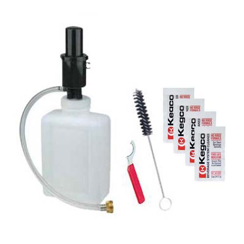 Standard Beer Cleaning Kit - 2 Qt. Bottle w/ 2 oz. Cleaner