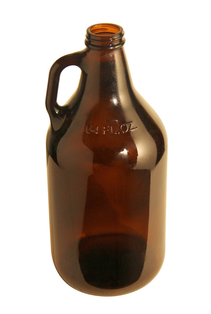 Libbey 64 oz. Amber Glass Beer Growler