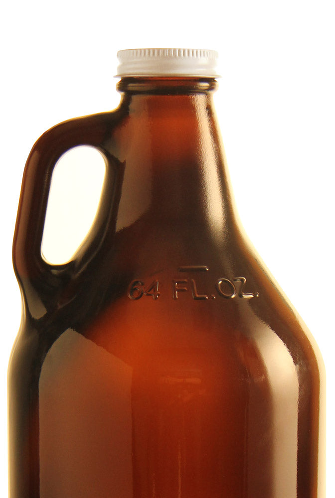 Amber-Tinted Glass Growler