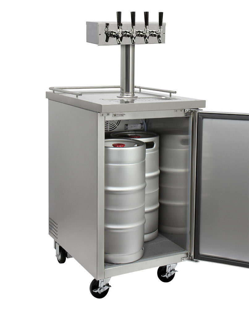 Dispense three 5 gallon kegs