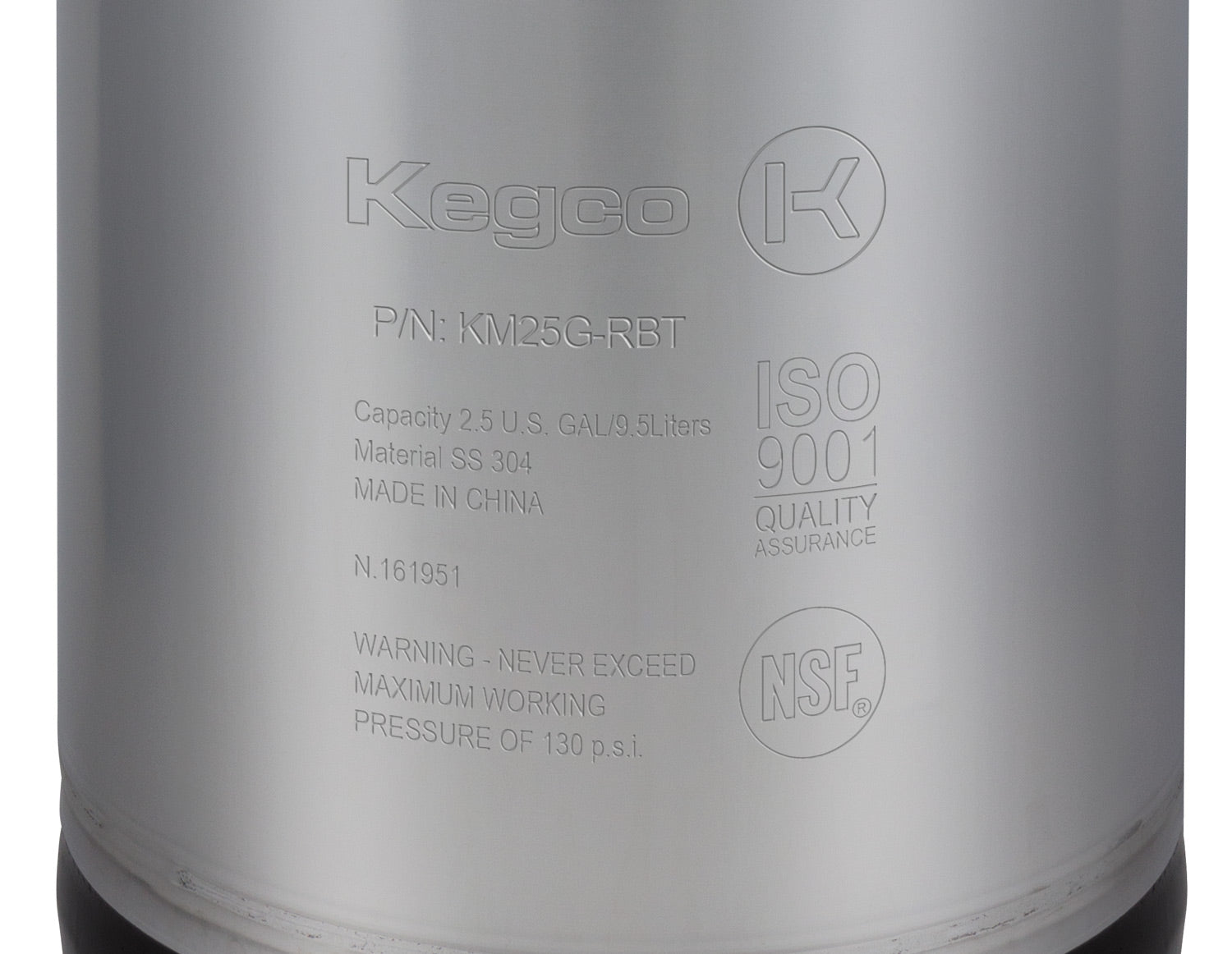 304 Grade Stainless Steel Keg