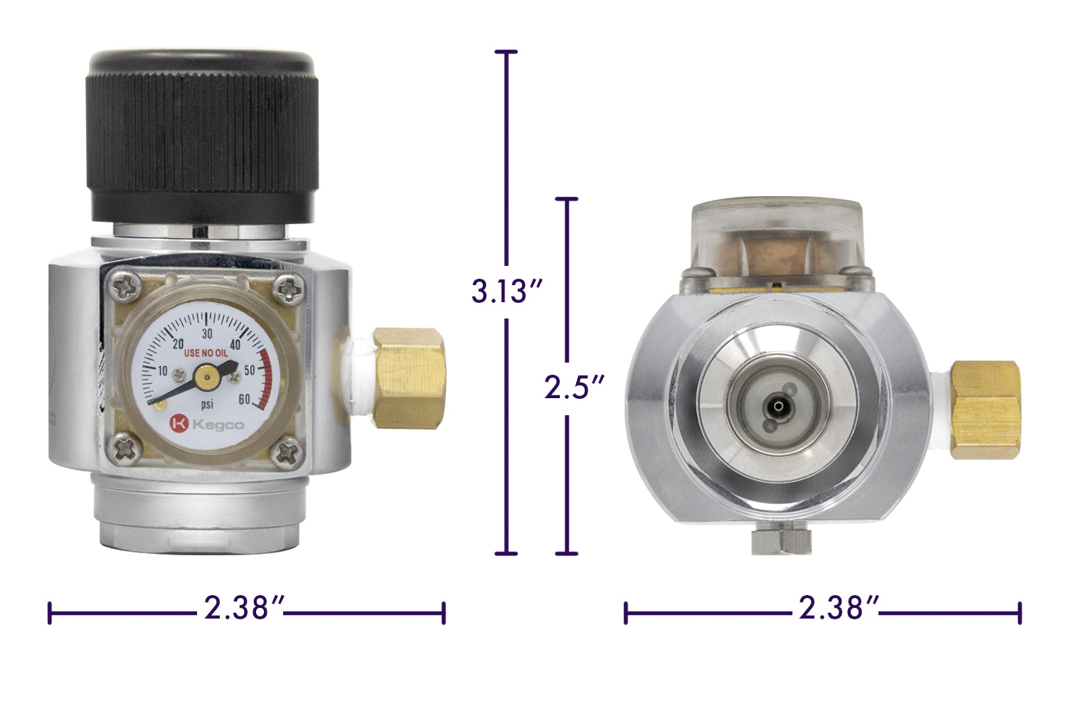 Kegco NS-AMR Dimensions