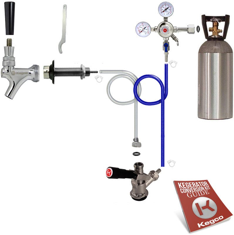 Standard Door Mount Kegerator Conversion Kit with 10 lb. Tank