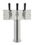 3 Faucet Polished Stainless Steel Draft Beer Tower - Perlick Faucets