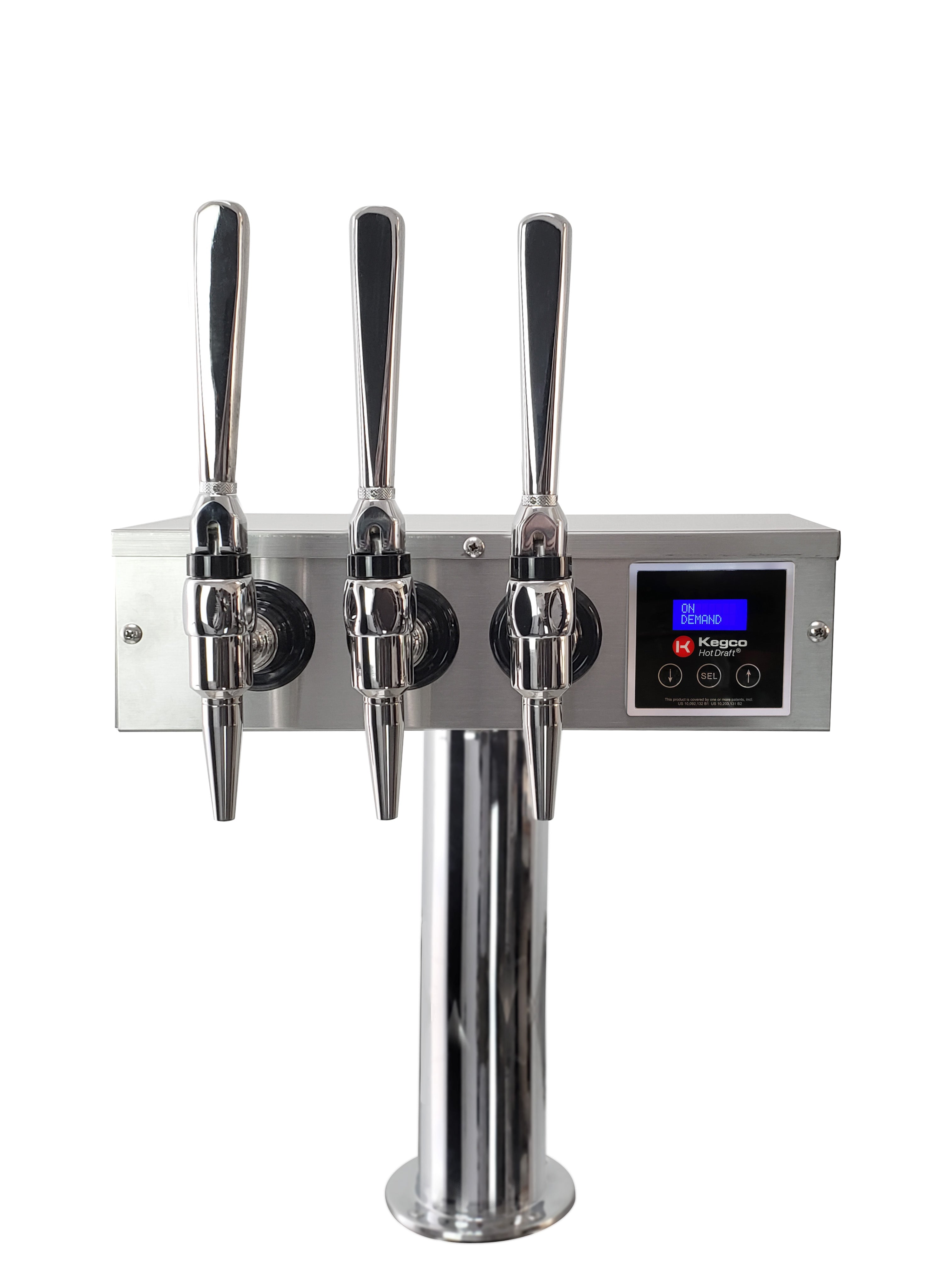 Kegco XCK-HDT-2448S Triple Faucet Hot Draft Tap Coffee Keg Dispenser